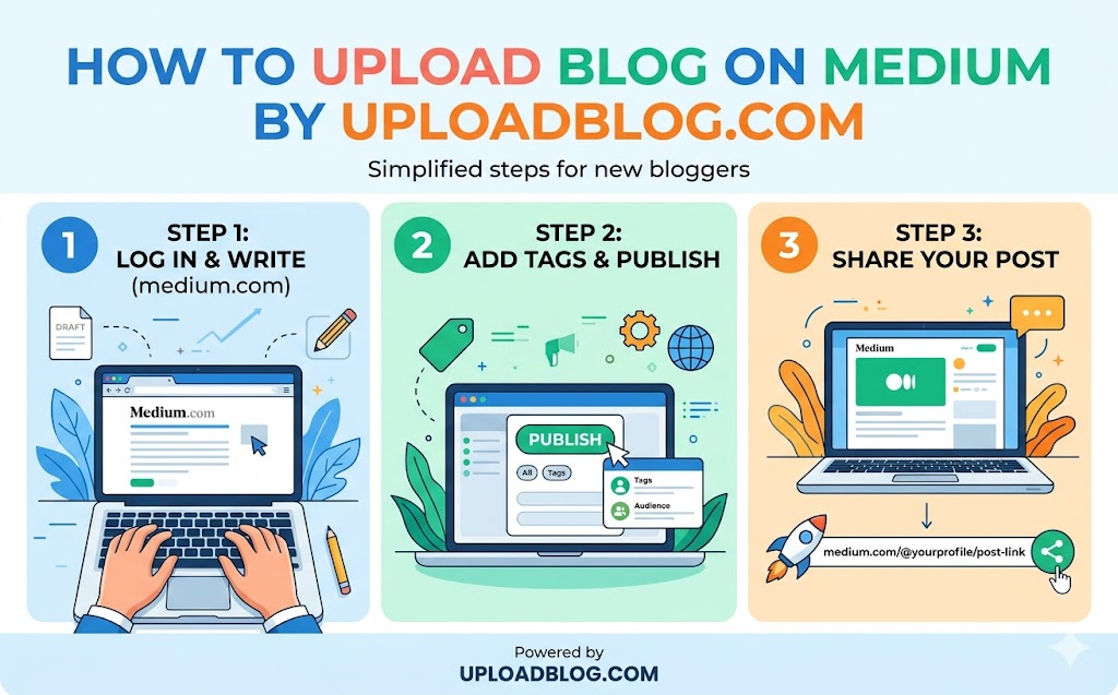 how to upload blog on medium by uploadblog com