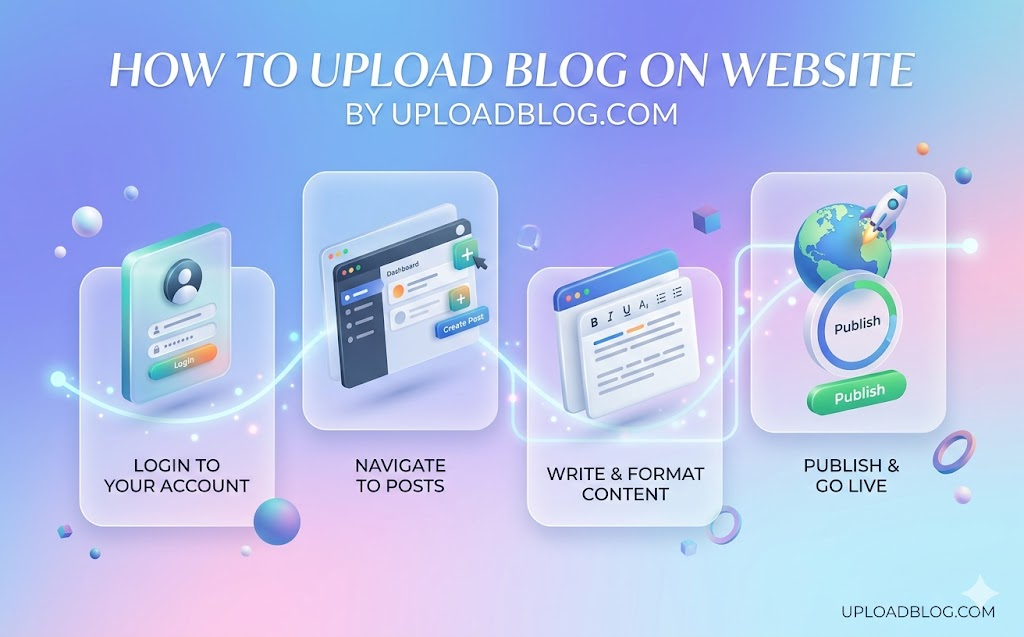 how to upload blog on website by uploadblog. com